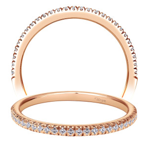 Taryn 14 Karat Rose Gold Straight Wedding Band TW7224K44JJ