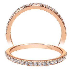 Taryn 14 Karat Rose Gold Straight Wedding Band TW7266K44JJ