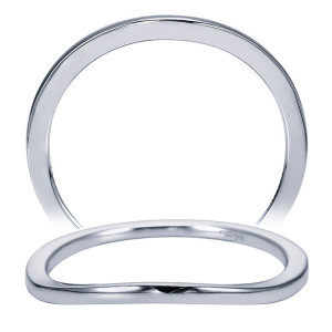 Taryn 14 Karat White Gold Curved Wedding Band TW7269W4JJJ