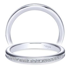 Taryn 14 Karat White Gold Straight Wedding Band TW7449W44JJ
