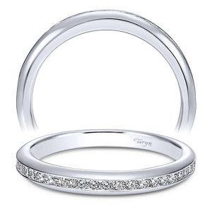 Taryn 14 Karat White Gold Straight Wedding Band TW7473W44JJ
