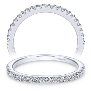 Taryn 14 Karat White Gold Curved Wedding Band TW7482W44JJ