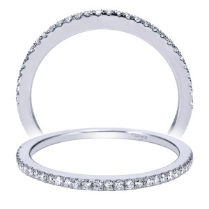 Taryn 14 Karat White Gold Straight Wedding Band TW7496W44JJ