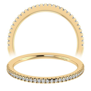 Taryn 14 Karat Yellow Gold Straight Wedding Band TW7497Y44JJ