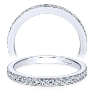 Taryn 14 Karat White Gold Curved Wedding Band TW7524W44JJ