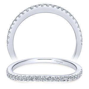 Taryn 14 Karat White Gold Curved Wedding Band TW7726W44JJ