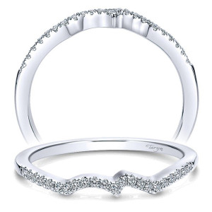 Taryn 14 Karat White Gold Matching Curved Wedding Band TW7756W44JJ