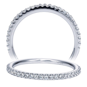 Taryn 14 Karat White Gold Straight Wedding Band TW7818W44JJ
