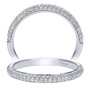 Taryn 14 Karat White Gold Straight Wedding Band TW7821W44JJ