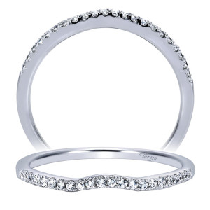 Taryn 14 Karat White Gold Matching Curved Wedding Band TW7975W44JJ