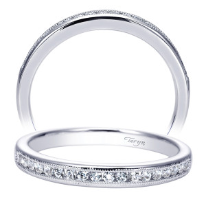 Taryn 14 Karat White Gold Straight Wedding Band TW7985W44JJ
