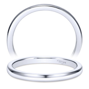 Taryn 14 Karat White Gold Straight Wedding Band TW8076W4JJJ