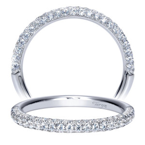 Taryn 14 Karat White Gold Straight Wedding Band TW8208W44JJ