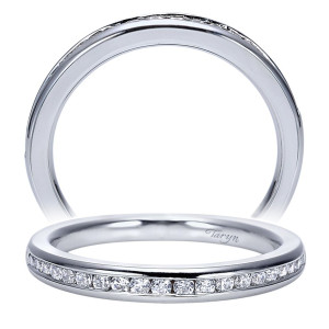 Taryn 14 Karat White Gold Straight Wedding Band TW8223W44JJ