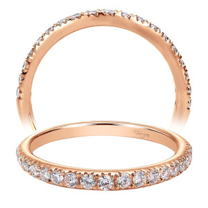 Taryn 14 Karat Rose Gold Straight Wedding Band TW8259K44JJ