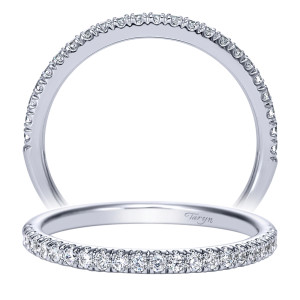 Taryn 14 Karat White Gold Straight Wedding Band TW8265W44JJ