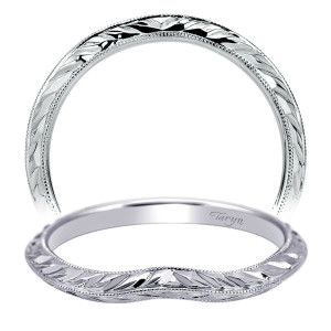 Taryn 14 Karat White Gold Curved Wedding Band TW8486W4JJJ
