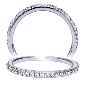 Taryn 14 Karat White Gold Straight Wedding Band TW8523W44JJ