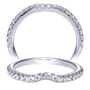 Taryn 14 Karat White Gold Matching Curved Wedding Band TW8611W44JJ