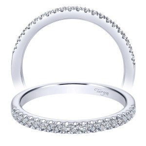Taryn 14 Karat White Gold Straight Wedding Band TW8642W44JJ