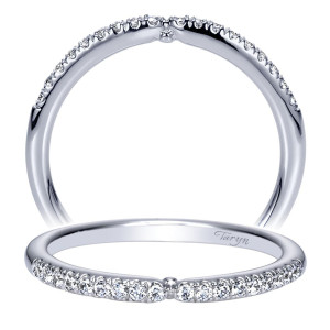 Taryn 14 Karat White Gold Curved Wedding Band TW8695W44JJ