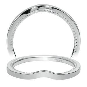 Taryn 14 Karat White Gold Curved Wedding Band TW8729W4JJJ