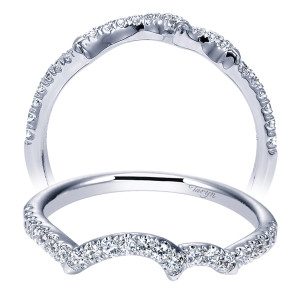 Taryn 14 Karat White Gold Curved Wedding Band TW8749W44JJ