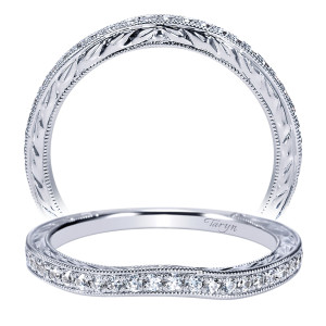 Taryn 14 Karat White Gold Curved Wedding Band TW8800W44JJ