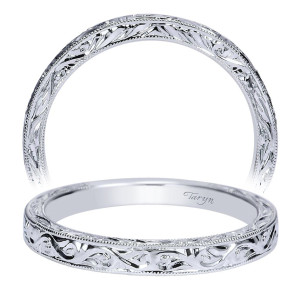 Taryn 14 Karat White Gold Straight Wedding Band TW8844W4JJJ