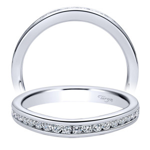 Taryn 14 Karat White Gold Straight Wedding Band TW8867W44JJ