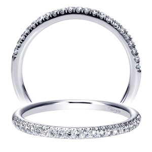 Taryn 14 Karat White Gold Straight Wedding Band TW9003W44JJ