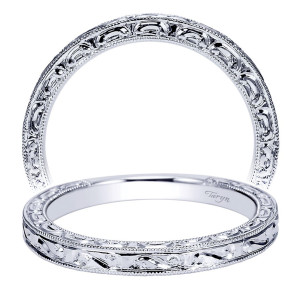 Taryn 14 Karat White Gold Straight Wedding Band TW9022W4JJJ