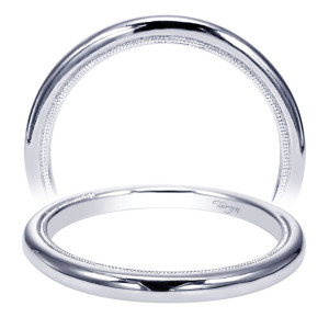 Taryn 14 Karat White Gold Straight Wedding Band TW9023W4JJJ