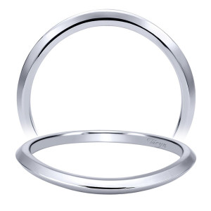 Taryn 14 Karat White Gold Curved Wedding Band TW911777R0W4JJJ
