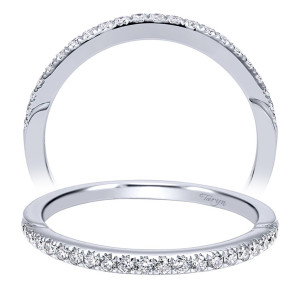Taryn 14 Karat White Gold Curved Wedding Band TW911926R1W44JJ
