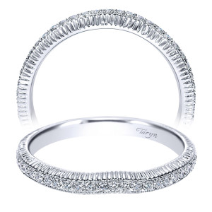 Taryn 14 Karat White Gold Curved Wedding Band TW9238W44JJ