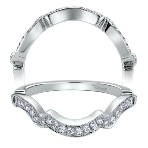 Taryn 14 Karat White Gold Curved Wedding Band TW9316W44JJ