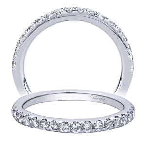 Taryn 14 Karat White Gold Straight Wedding Band TW9321W44JJ