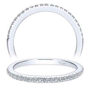 Taryn 14 Karat White Gold Straight Wedding Band TW9382W44JJ