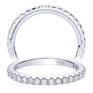 Taryn 14 Karat White Gold Straight Wedding Band TW9394W44JJ