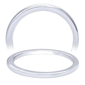 Taryn 14 Karat White Gold Straight Wedding Band TW9458W4JJJ