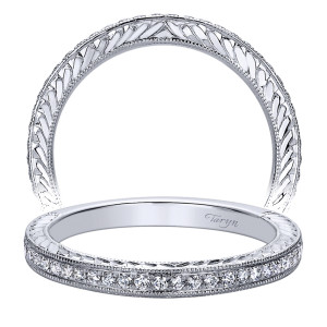 Taryn 14 Karat White Gold Straight Wedding Band TW9524W44JJ