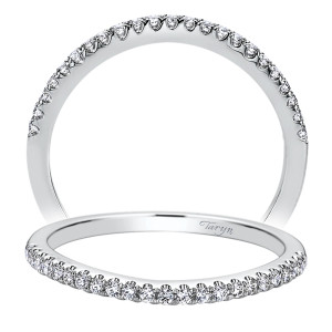 Taryn 14 Karat White Gold Straight Wedding Band TW9538W44JJ