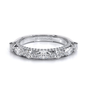 Verragio Eterna-2021MQ-6X3-HW 14 Karat Wedding Ring / Band