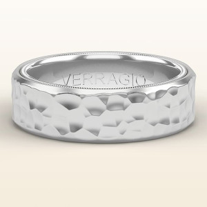 Verragio 14 Karat White Gold Wedding Band VW-7012