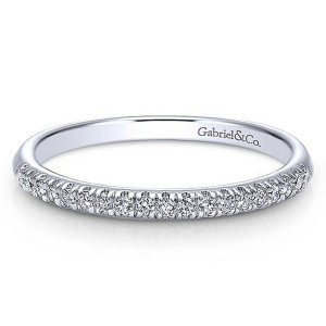 Gabriel 14 Karat Straight Wedding Band WB10182W44JJ