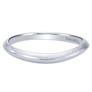 Gabriel 14 Karat Curved Matching Wedding Band WB10202W4JJJ