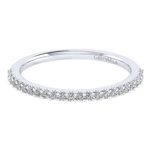 Gabriel 14 Karat White Gold Matching Wedding Band WB10693W44JJ
