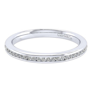 Gabriel 14 Karat White Gold Matching Wedding Band WB12221W44JJ