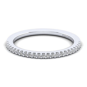 Gabriel 14 Karat White Gold Matching Wedding Band WB12245W44JJ